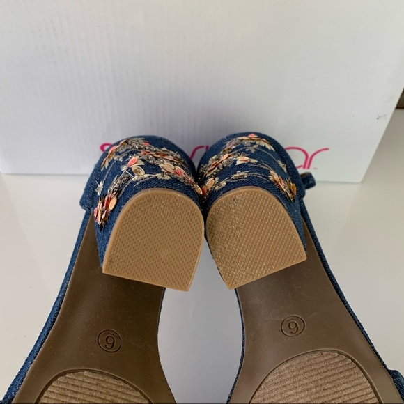 Sugar Women’s Slick Fabric Open Toe Casual Ankle Strap Sandals Size US 6 M NEW - Picture 8 of 10